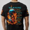 WARNING MY SENSE OF HUMOR SKULL ALL OVER PRINT T SHIRT
