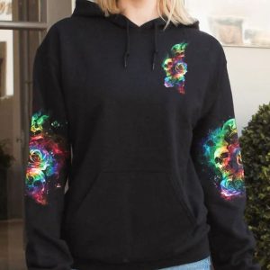 WARNING TATTOOED GIRL 3 SKULLS ALL OVER PRINT HOODIE (1)