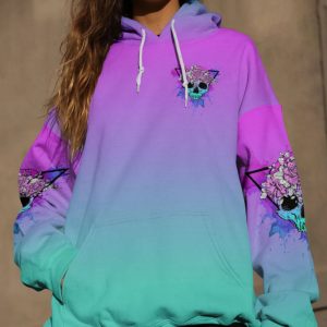 WARNING THIS TATTOOED GIRL FLORAL SKULL ALL OVER PRINT HOODIE (1)