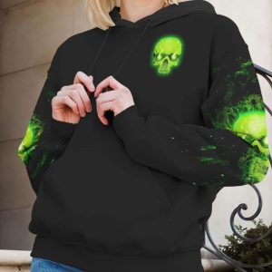 WARNING THIS TATTOOED GIRL GREEN SKULL ALL OVER PRINT HOODIE (1)