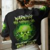 WARNING THIS TATTOOED GIRL GREEN SKULL ALL OVER PRINT T SHIRT (1)