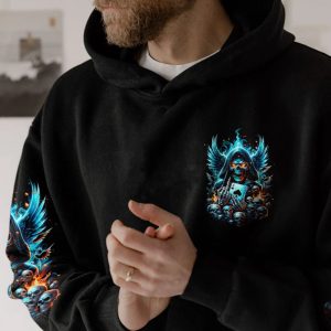 WHEN I WAS BORN SKULL REAPER ALL OVER PRINT HOODIE