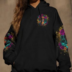 YES I'M A B BUT NOT YOURS ALL OVER PRINT HOODIE (3)