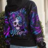 YES I'M A B BUT NOT YOURS SKULL FEATHER ALL OVER PRINT HOODIE