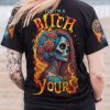 YES I'M A B BUT NOT YOURS SUGAR SKULL ALL OVER PRINT T SHIRT