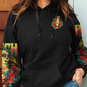 YES I'M A B SUGAR SKULL GIRL ALL OVER PRINT HOODIE (1)