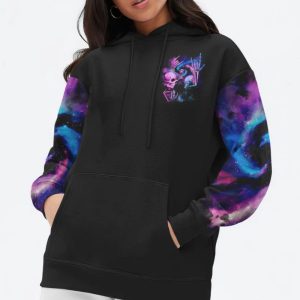 ROCK PAPER SCISSORS THROAT PUNCH SKELETON ALL OVER PRINT HOODIE