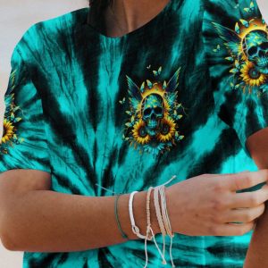 SHE IS SUNSHINE SKULL WINGS TIE DYE ALL OVER PRINT T SHIRT (1)