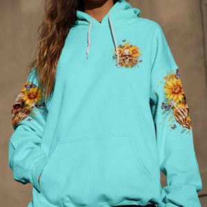 SHE IS SUNSHINE SUNFLOWER SKULL ALL OVER PRINT HOODIE (3)