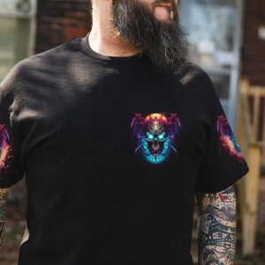 SHOW NO MERCY SKULL WINGS ALL OVER PRINT T SHIRT