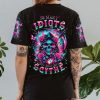 SO MANY IDIOTS REAPER SKULL ALL OVER PRINT T SHIRT