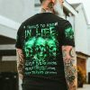3 THINGS TO KNOW IN LIFE SKULL ALL OVER PRINT 1