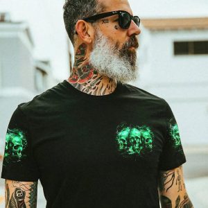 3 THINGS TO KNOW IN LIFE SKULL ALL OVER PRINT