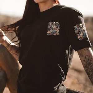 ALWAYS A STRONG WOMAN SKELETON ALL OVER PRINT