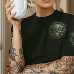 AND INTO THE FOREST I GO SKULL ALL OVER PRINT 1