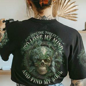 AND INTO THE FOREST I GO SKULL ALL OVER PRINT