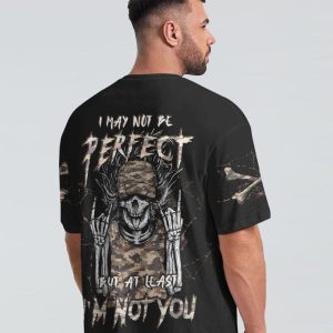 AT LEAST I'M NOT YOU SKELETON HAT ALL OVER PRINT