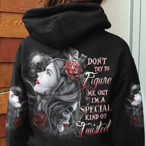 DON'T TRY TO FIGURE ME OUT ALL OVER PRINT