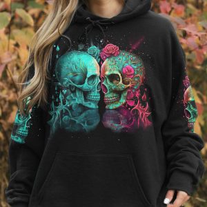 DON'T TRY TO FIGURE ME OUT SKULL ALL OVER PRINT 1
