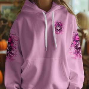 I AM A SWEET GIRL MESSY BUN SKULL ALL OVER PRINT 1