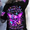 I AM A SWEET GIRL SKULL WINGS ALL OVER PRINT