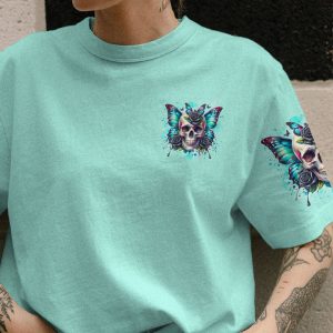 I MAY NOT BE THE GIRL EVERYONE WANTS SKULL BUTTERFLY ALL OVER PRINT 1