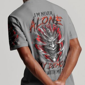 I'M NEVER ALONE SKULL DEMON ALL OVER PRINT