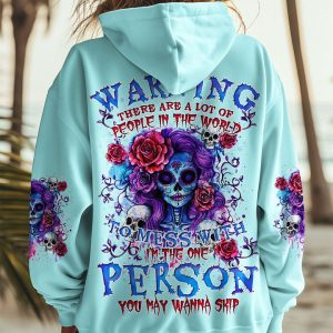 I'M THE ONE PERSON YOU MAY WANNA SKIP SKULL ALL OVER PRINT