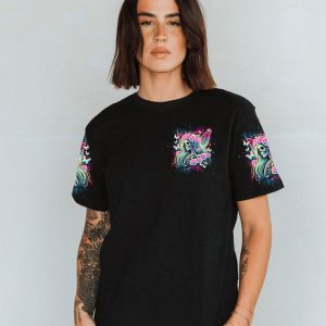 KARMA FAIRY SKULL SKELETON ROSE ALL OVER PRINT 1