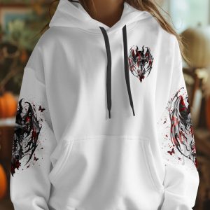 ONE DAY I'M GONNA JUST SAY DEMON SKULL LADY WINGS ALL OVER PRINT 1