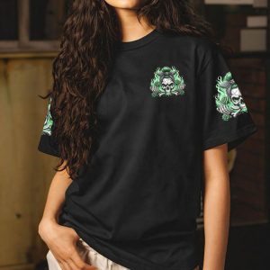 TODAY'S MOOD SKULL MESSY BUN ALL OVER PRINT 1