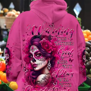 WARNING THIS TATTOOED GIRL ALL OVER PRINT