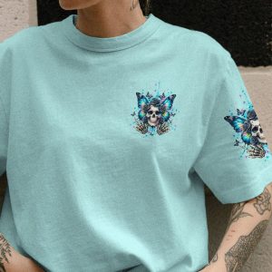 YOU COULDN'T HANDLE ME SKULL BUTTERFLY ALL OVER PRINT 1