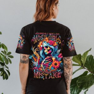 YOUR FIRST MISTAKE SKELETON LADY ALL OVER PRINT