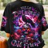 HELLO DARKNESS MY OLD FRIEND SKULL RAVEN ALL OVER PRINT