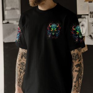 I'M NEVER ALONE SKULL DEMON ALL OVER PRINT 1