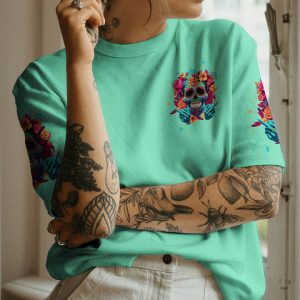 MY GIVE A F IS BROKEN SUGAR SKULL ALL OVER PRINT 1