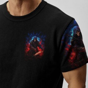 OF COURSE I'M GOING TO HELL SKULL ALL OVER PRINT 1