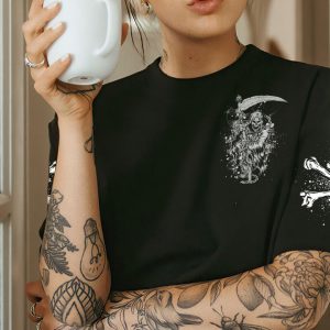 OF COURSE I'M GOING TO HELL SKULL ALL OVER PRINT 1