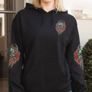 ONE DAY I'M GONNA JUST SAY ROSE SKULL ALL OVER PRINT 1