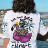 SASSY SINCE BIRTH SALTY BY CHOICE SKELETON ALL OVER PRINT