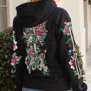 SKELETON FLORAL ALL OVER PRINT