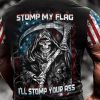 STOMP MY FLAG PATRIOTIC SKULL REAPER ALL OVER PRINT