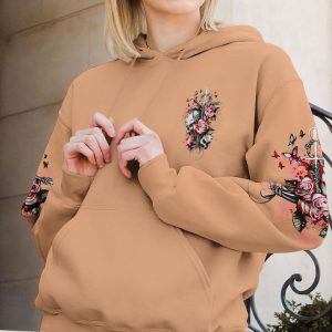 STUCK BETWEEN IDK IDC AND IDGAF ROSE SKULL ALL OVER PRINT 1