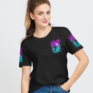 THE GOOD GIRL IN ME GOT TIRED FIRE SKULL ALL OVER PRINT 1