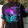 THE GOOD GIRL IN ME GOT TIRED FIRE SKULL ALL OVER PRINT
