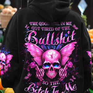 THE GOOD GIRL IN ME GOT TIRED SKULL ALL OVER PRINT