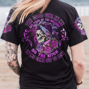 THE GOOD GIRL IN ME GOT TIRED SKULL ALL OVER PRINT