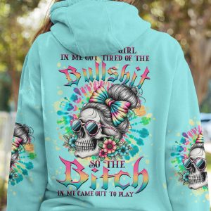 THE GOOD GIRL IN ME MESSY BUN ALL OVER PRINT