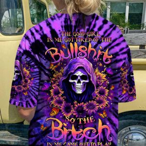 THE GOOD GIRL IN ME REAPER SUNFLOWER ALL OVER PRINT